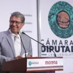Conferencia de prensa en el Palacio Legislativo de San Lázaro