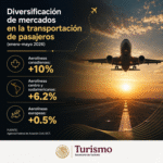 México fortalece la diversificación de mercados turísticos con crecimiento en la conectividad aérea de Canadá, Europa y América Latina