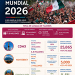 Mundial reunió a 7.8 millones de viajeros nacionales e internacionales en las ciudades sedes, con una derrama turística de más de 42 mmdp